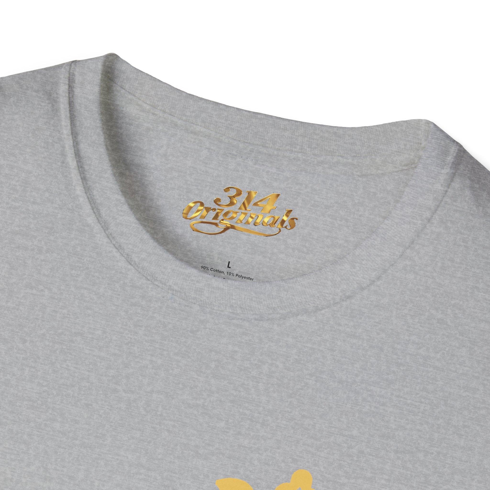 Queen Q Crown T‑Shirt — Pink & Gold Heart Logo Tee