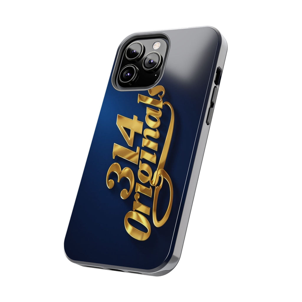 "314 Originals" Gold Script on Navy Tough Protective Case Printify Phone Case  314 Originals