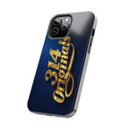 "314 Originals" Gold Script on Navy Tough Protective Case Printify Phone Case  314 Originals