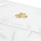 Plus Size Leggings — White High-Waist Leggings with Gold Script '314 Originals' Side Print - 314 Originals