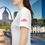 St. Louis Skyline Tee — Red STL Lettering Graphic T-Shirt - 314 Originals