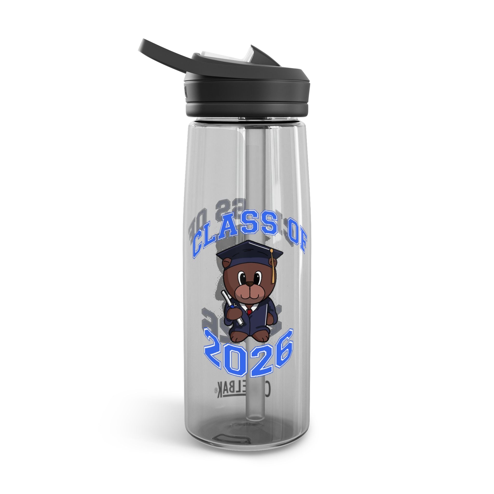 Class of 2026 Graduation Bear Design Water Bottle