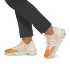 Men's Orange Crush Mesh Sneakers — Lightweight Athletic Shoes