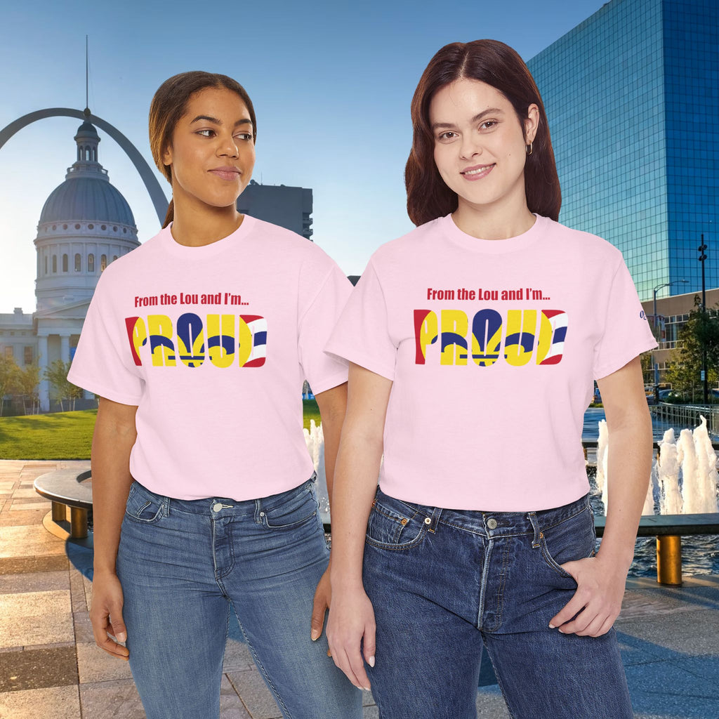 Proud Missouri Flag T-Shirt — "From the Lou and I’m... PROUD" - 314 Originals