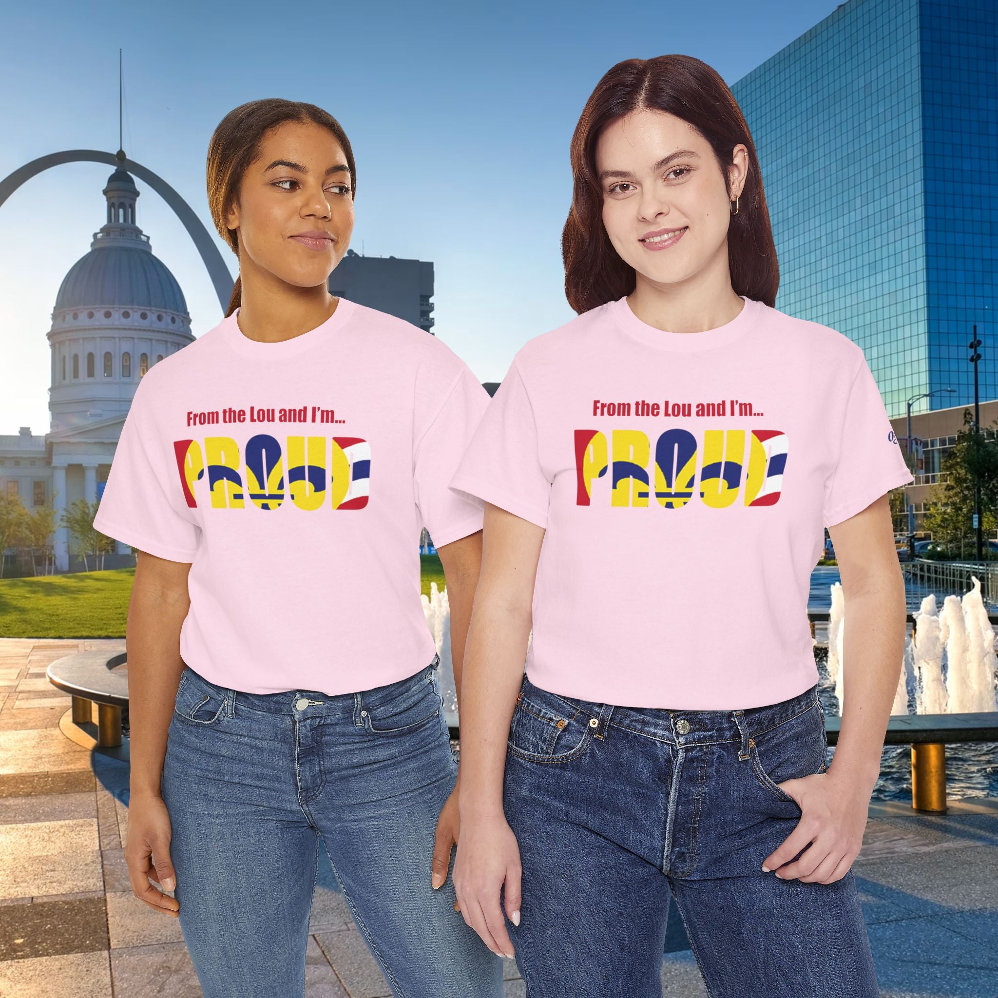 Proud Missouri Flag T-Shirt — "From the Lou and I’m... PROUD" - 314 Originals