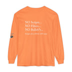 Tell It Like It Is Long Sleeve Tee — "No Scripts... No Filters... No Bullsh*t" Statement Shirt Printify Long-sleeve  314 Originals