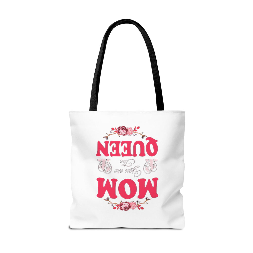 "Mom You're the Queen" Floral Mother's Day Tote Bag Printify Bags  314 Originals