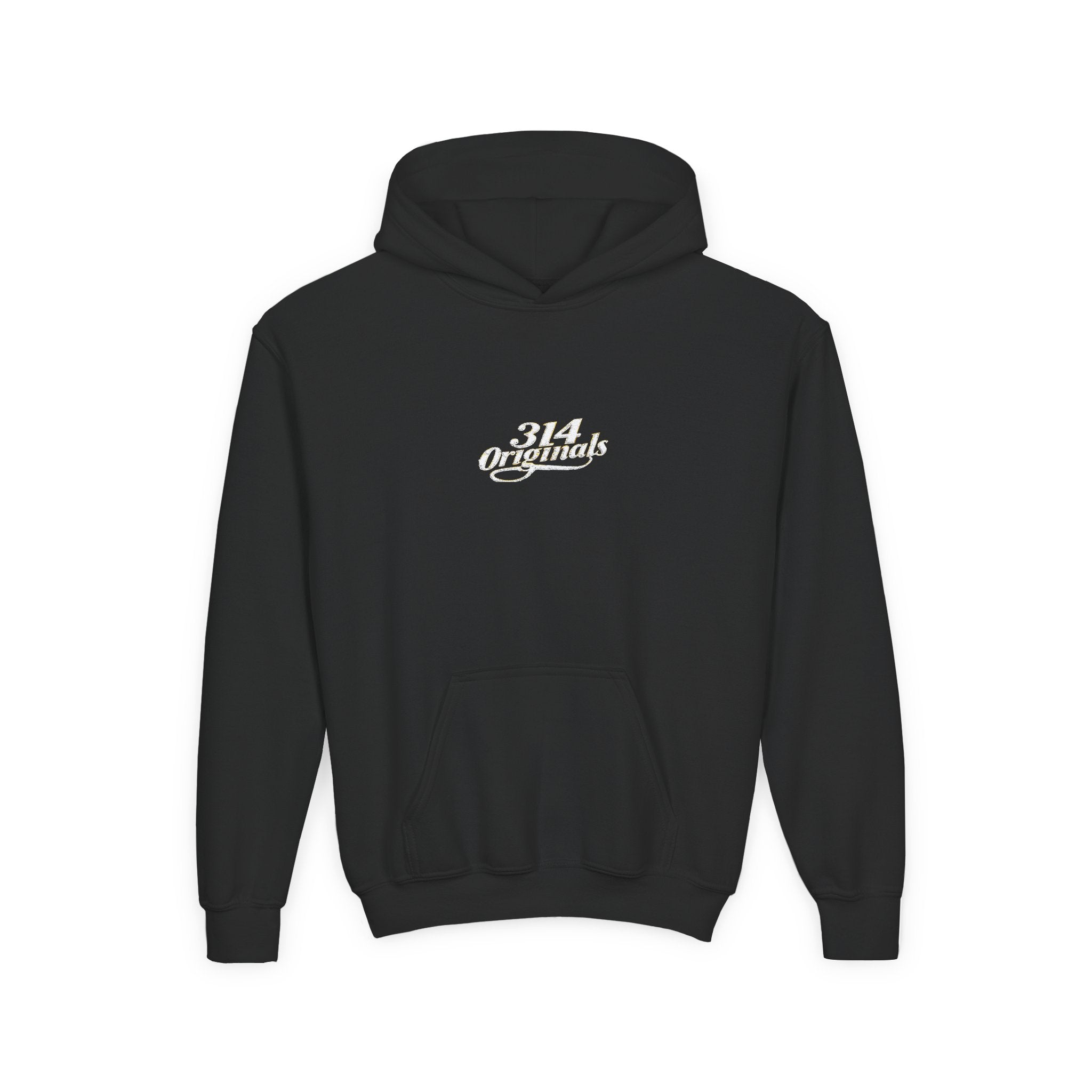 Youth Hoodie - "314 Originals" Retro Script Chest Logo - 314 Originals
