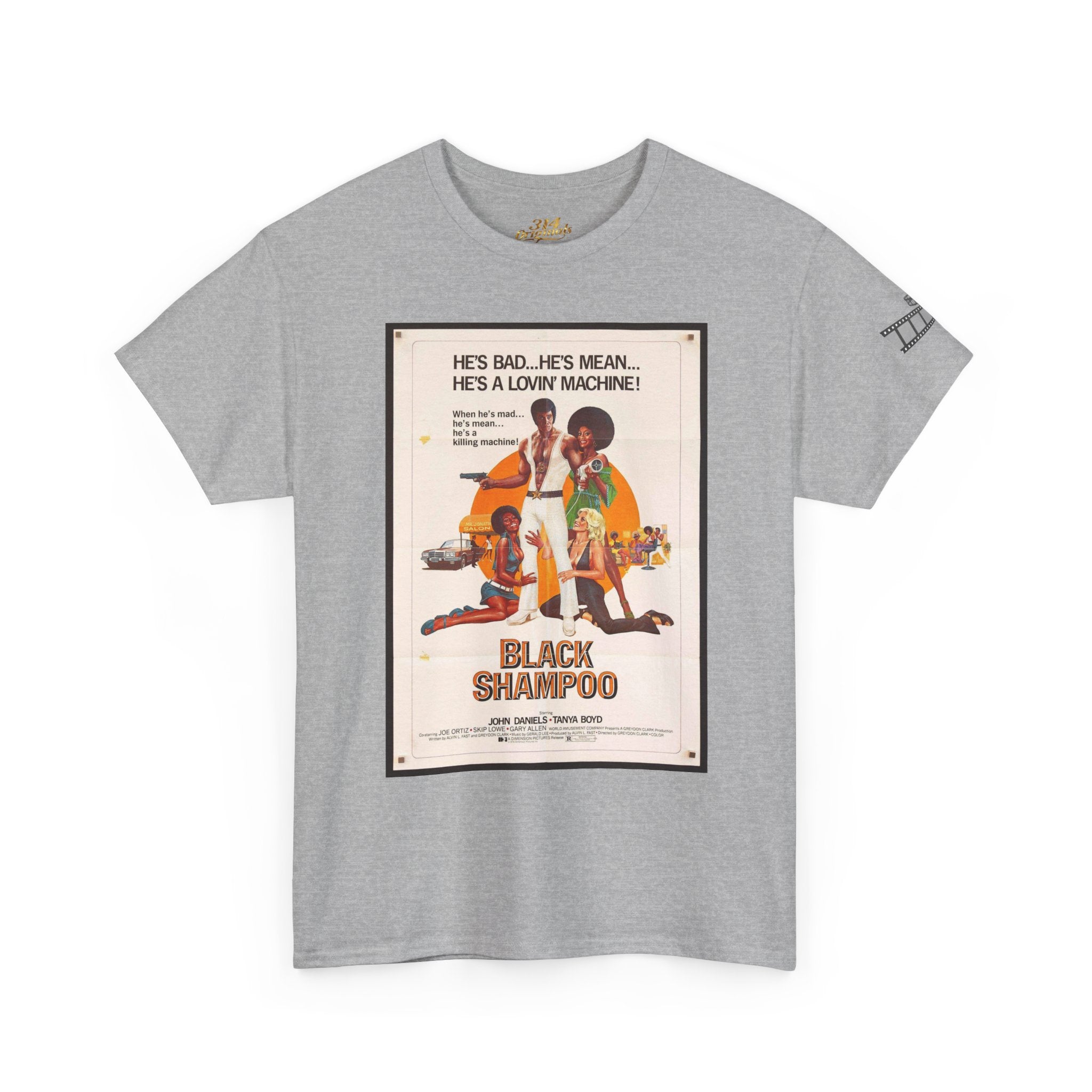 Black Shampoo Retro Poster Tee — Vintage Movie Graphic T-Shirt Printify T-Shirt  314 Originals