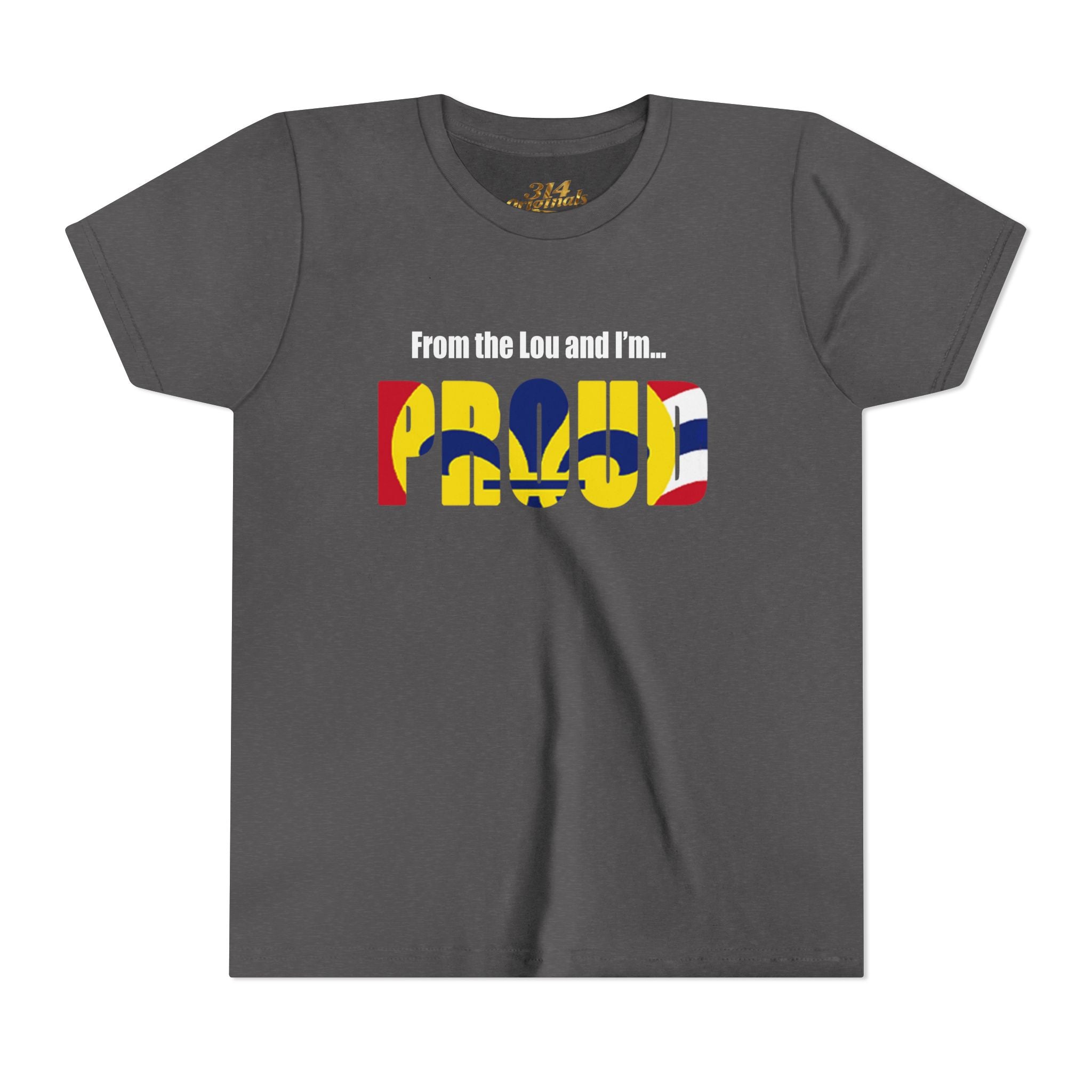 "From the Lou and I'm... Proud" St. Louis Flag Kids Shirt