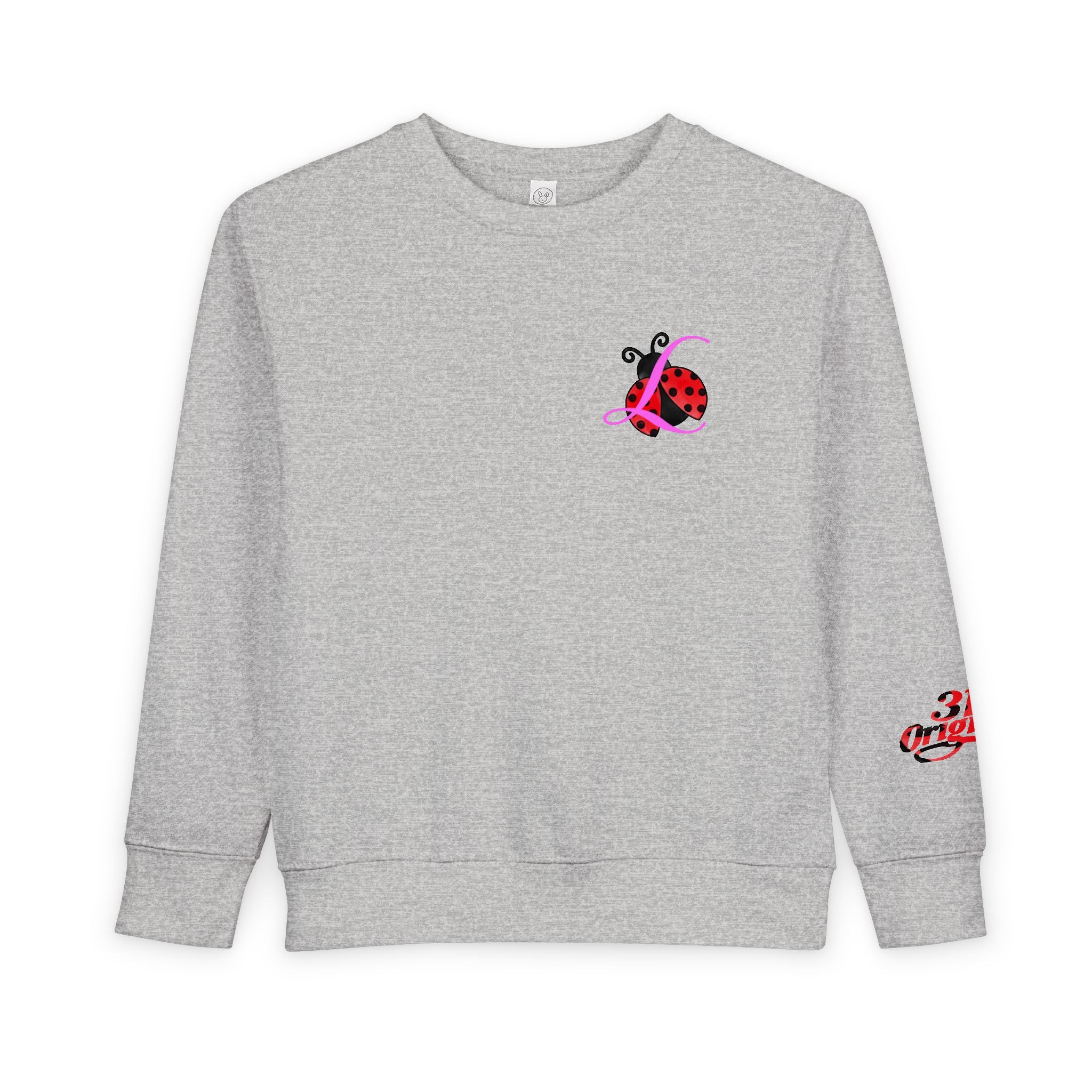 Toddler Sweatshirt — Cute Ladybug Graphic Crewneck for Kids