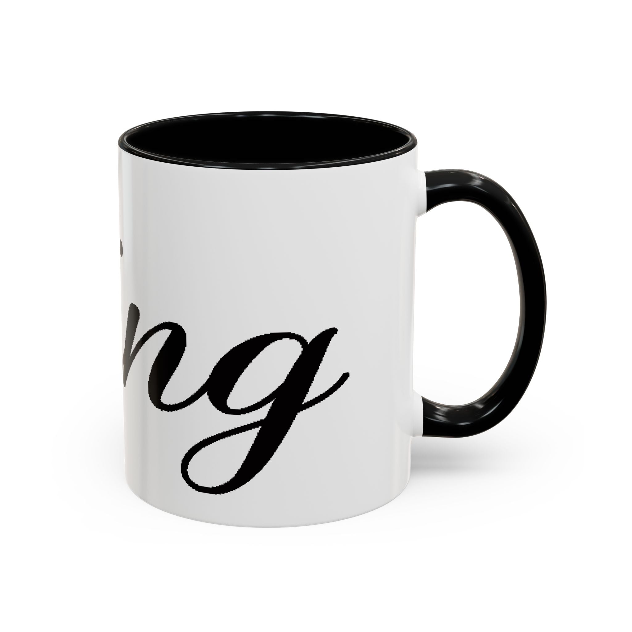 King Script Accent Coffee Mug — Crowned 'King' Ceramic Coffee Cup (11/15oz) - 314 Originals