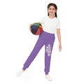 Light Purple Youth Joggers with 314 Originals Side Graphic — Kids Athletic Sweatpants - 314 Originals