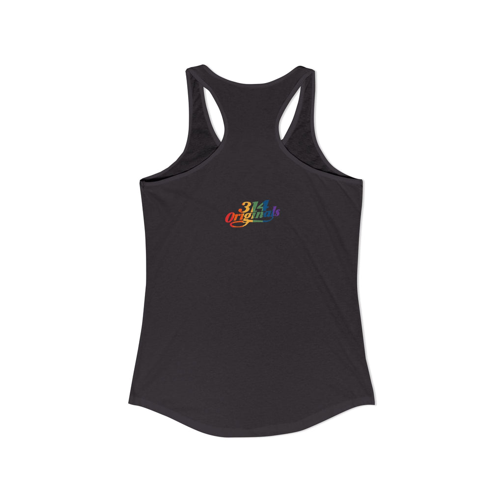 'PROUD' Women's Ideal Racerback Tank Printify Tank Top  314 Originals