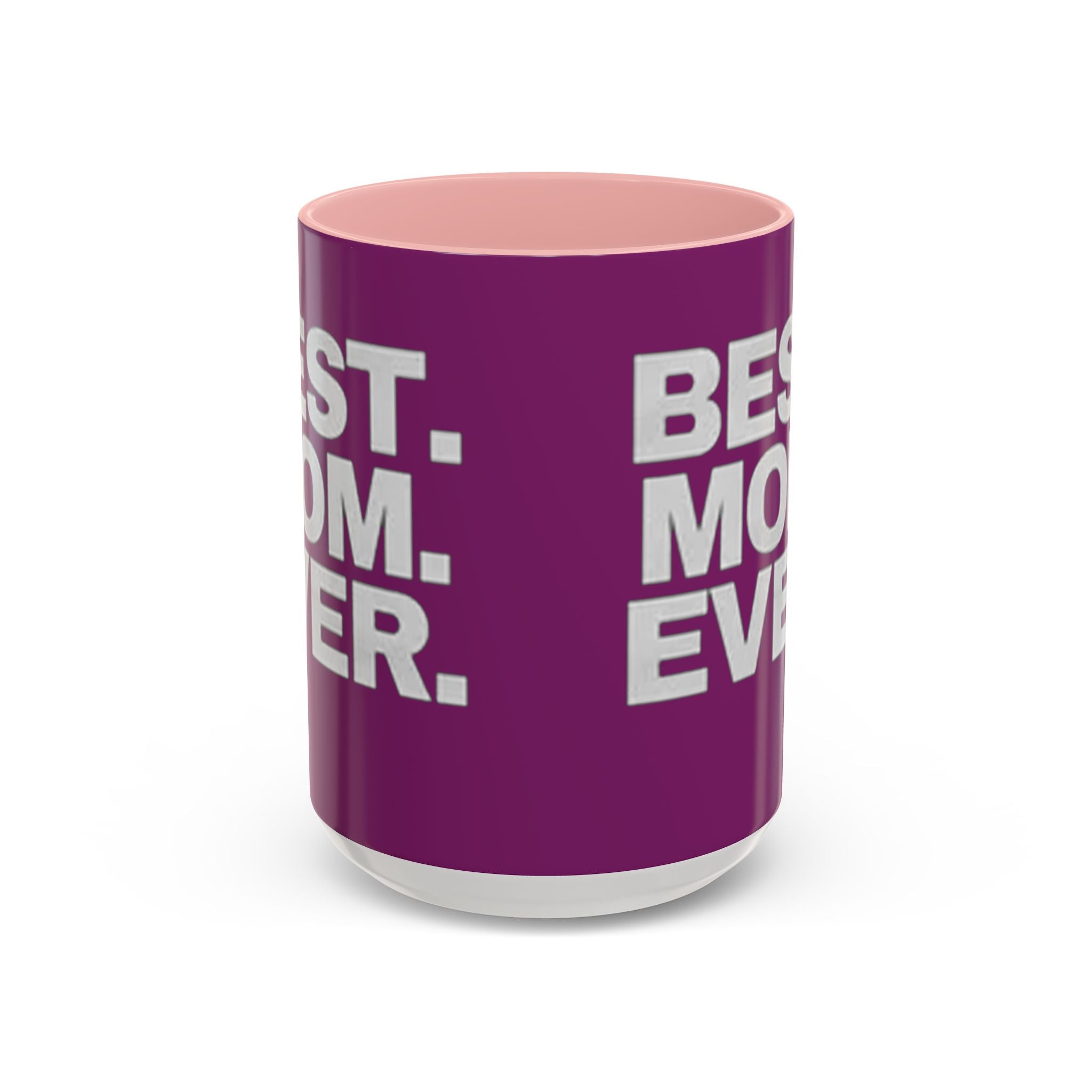 Best. Mom. Ever. Purple Accent Coffee Mug Printify Mug  314 Originals