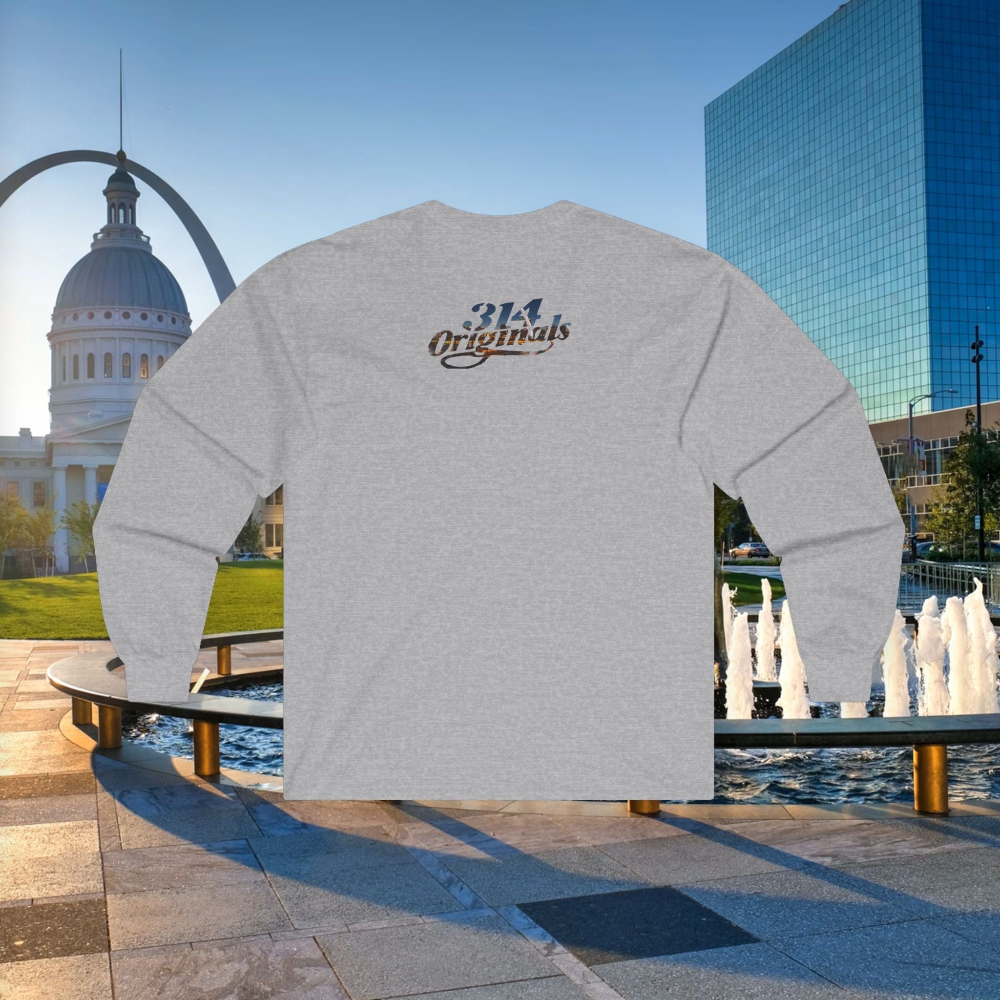 314 City Skyline Long Sleeve Tee — St. Louis 314 Originals - 314 Originals
