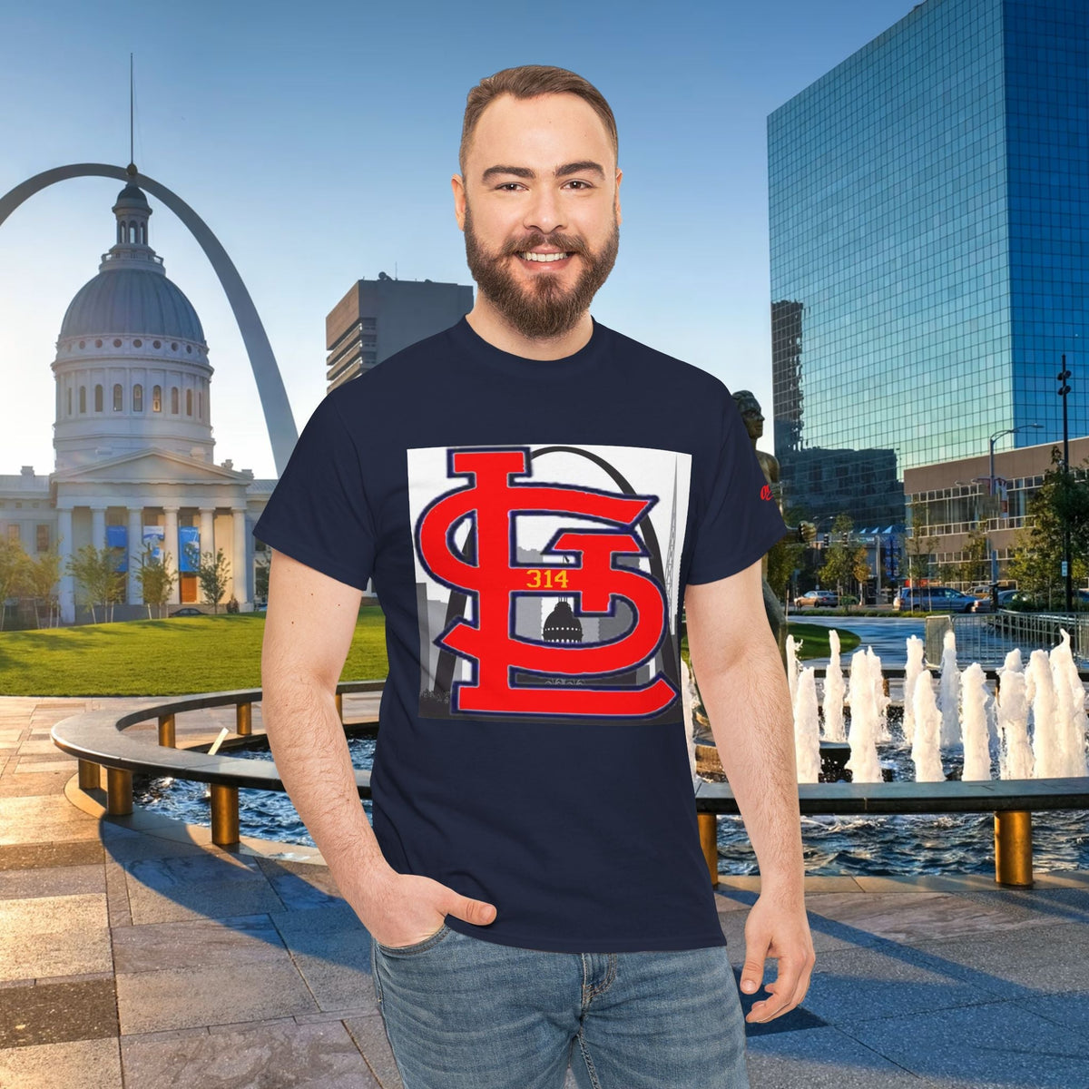 314 City Skyline T-Shirt — "314 Originals" St. Louis Pride Tee - 314 Originals