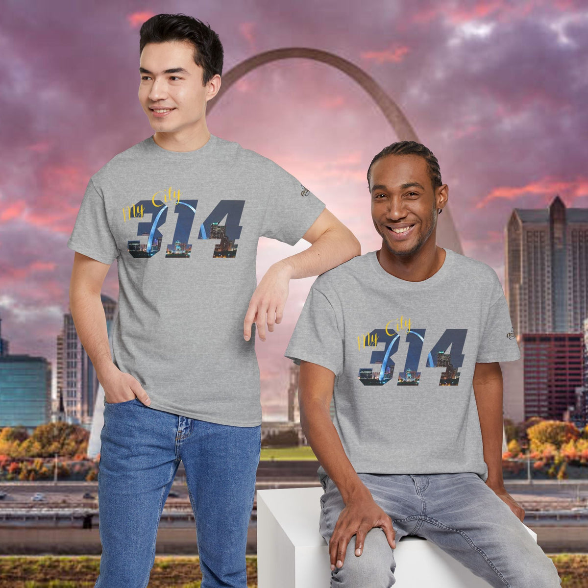 314 City Skyline T-Shirt — St. Louis Area Code Tee - 314 Originals