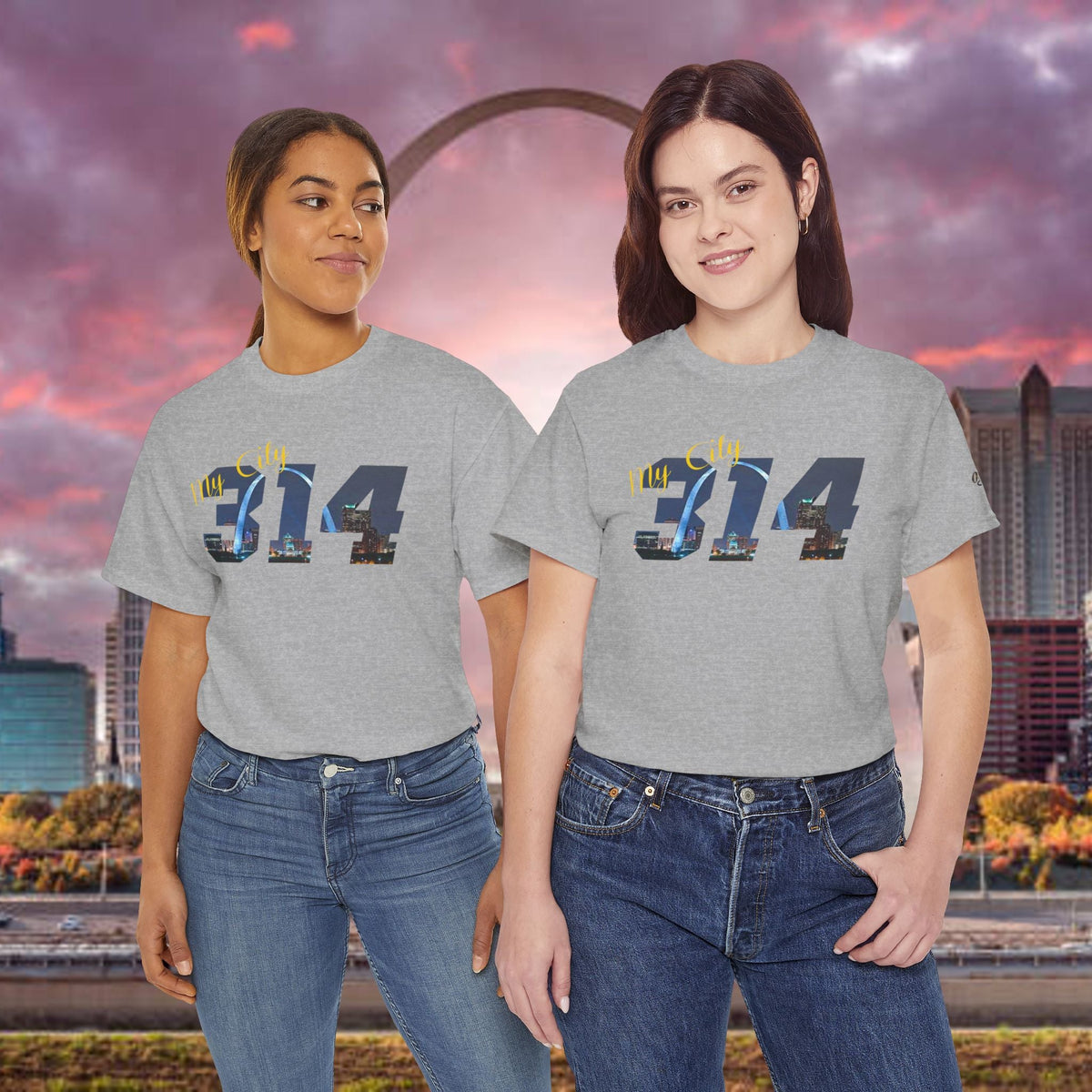 314 City Skyline T-Shirt — St. Louis Area Code Tee - 314 Originals