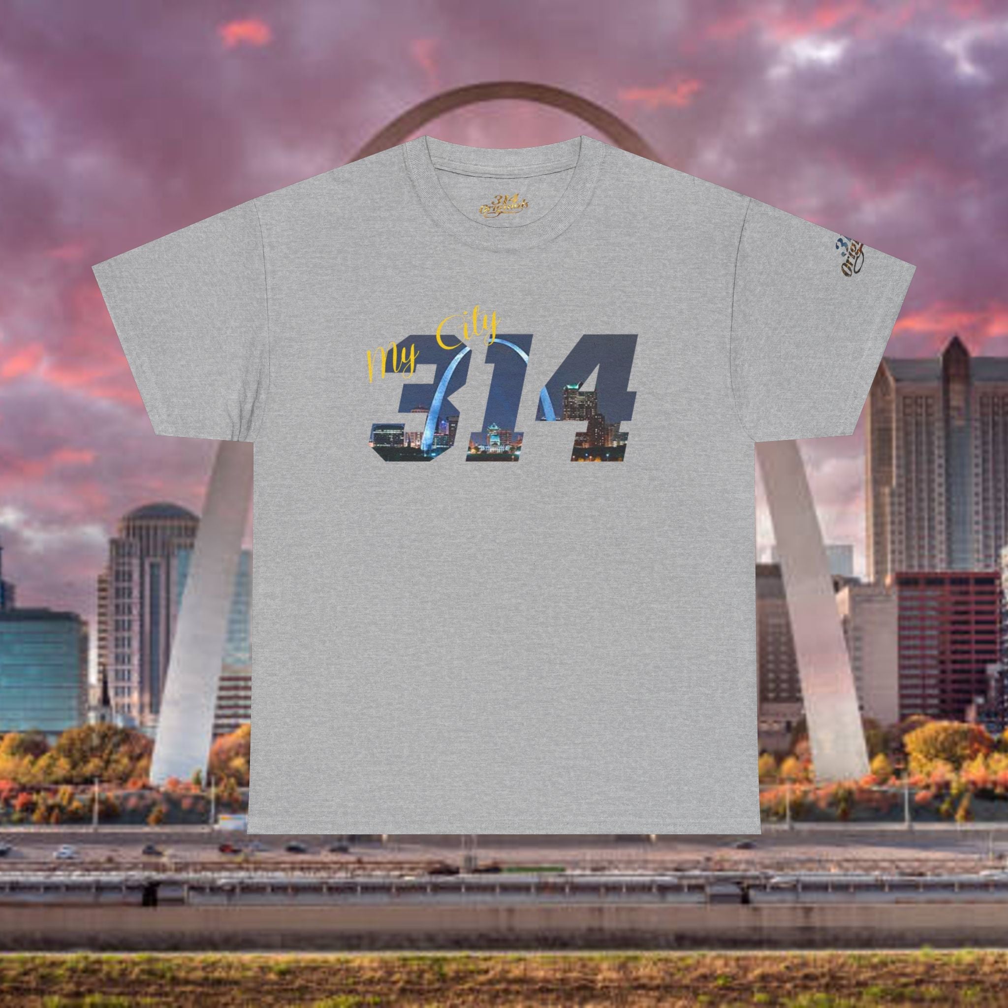 314 City Skyline T‑Shirt — St. Louis Area Code Tee - 314 Originals