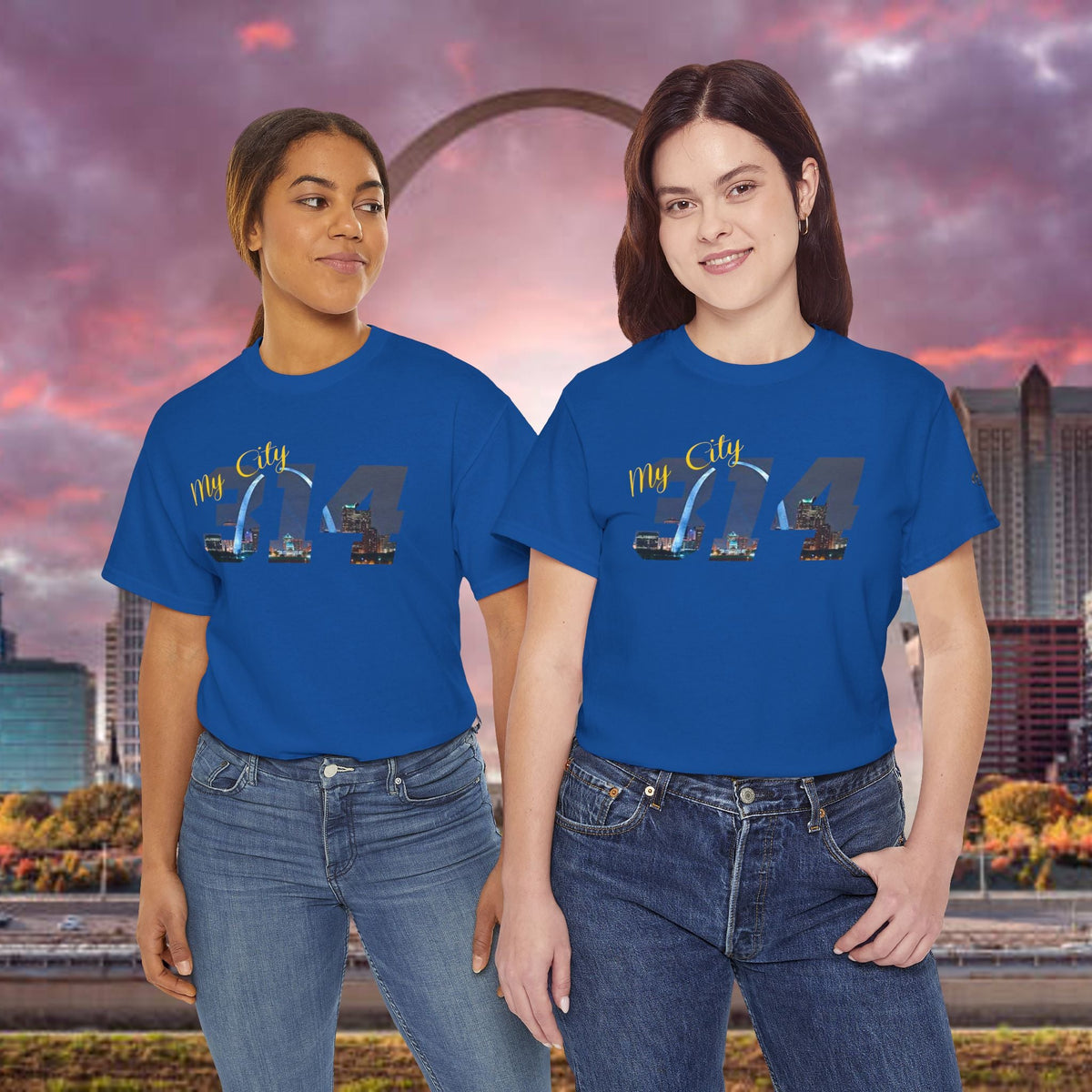 314 City Skyline T-Shirt — St. Louis Area Code Tee - 314 Originals