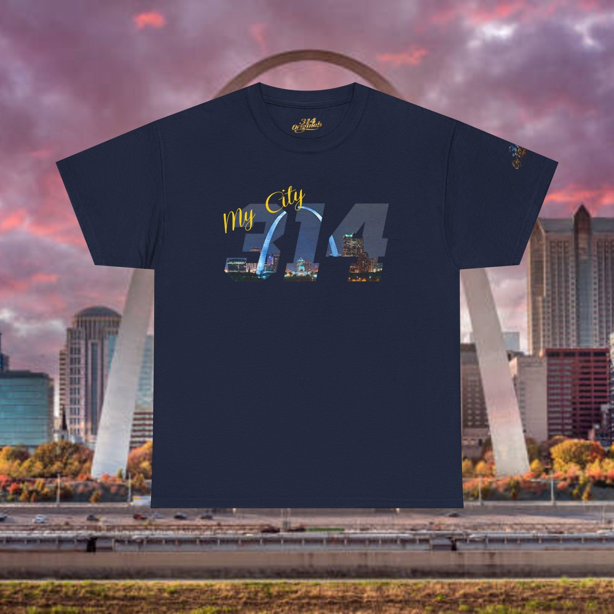 314 City Skyline T‑Shirt — St. Louis Area Code Tee - 314 Originals