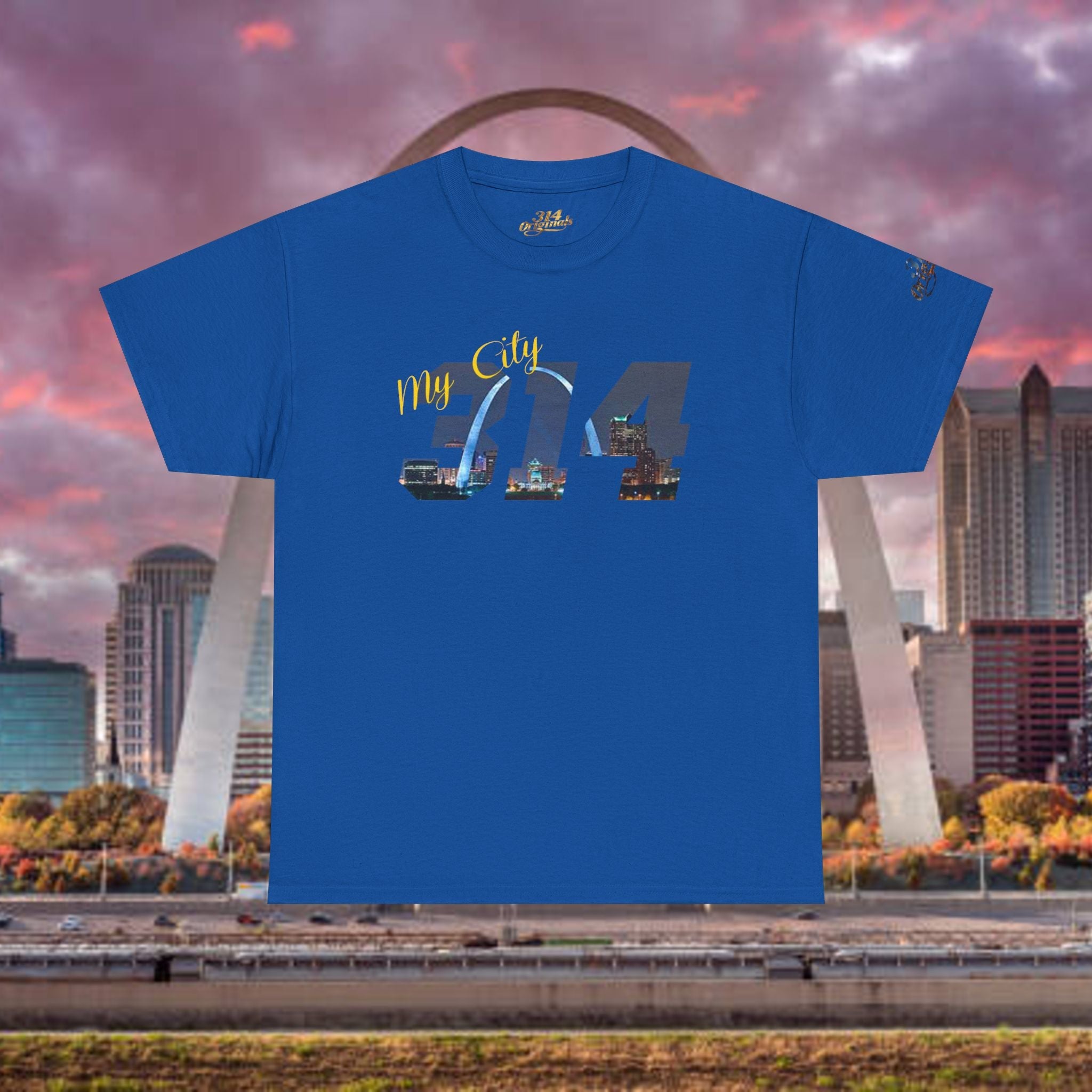 314 City Skyline T‑Shirt — St. Louis Area Code Tee - 314 Originals
