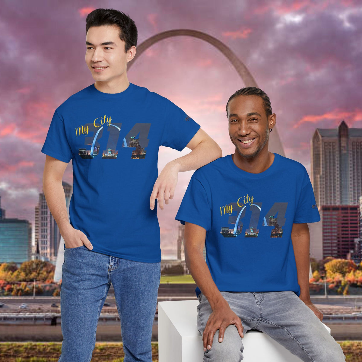 314 City Skyline T-Shirt — St. Louis Area Code Tee - 314 Originals