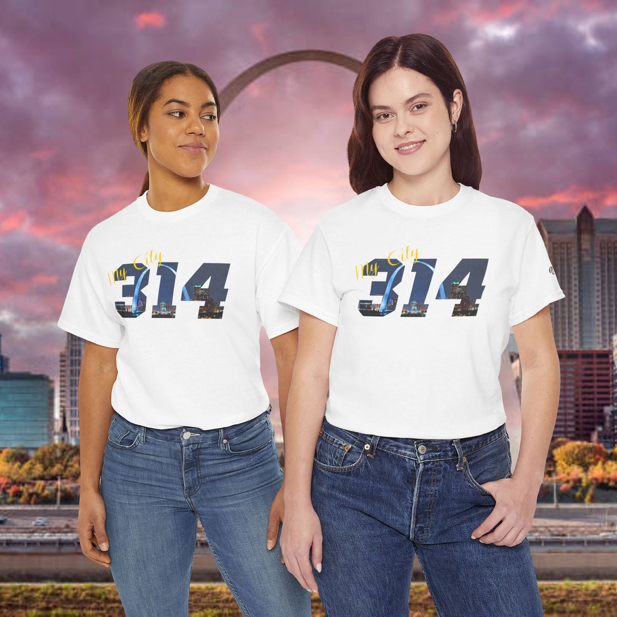314 City Skyline T-Shirt — St. Louis Area Code Tee - 314 Originals