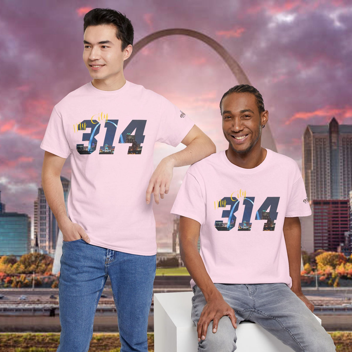 314 City Skyline T-Shirt — St. Louis Area Code Tee - 314 Originals