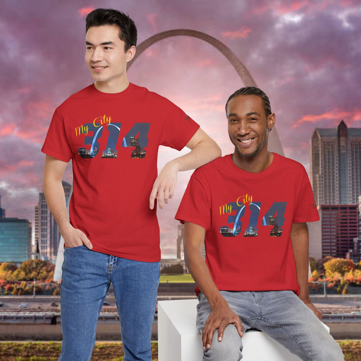 314 City Skyline T-Shirt — St. Louis Area Code Tee - 314 Originals