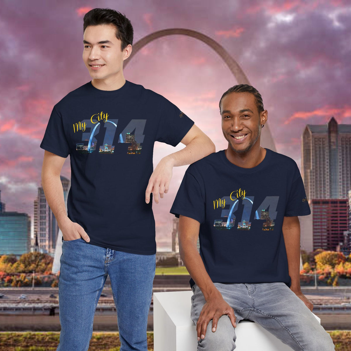 314 City Skyline T-Shirt — St. Louis Area Code Tee - 314 Originals
