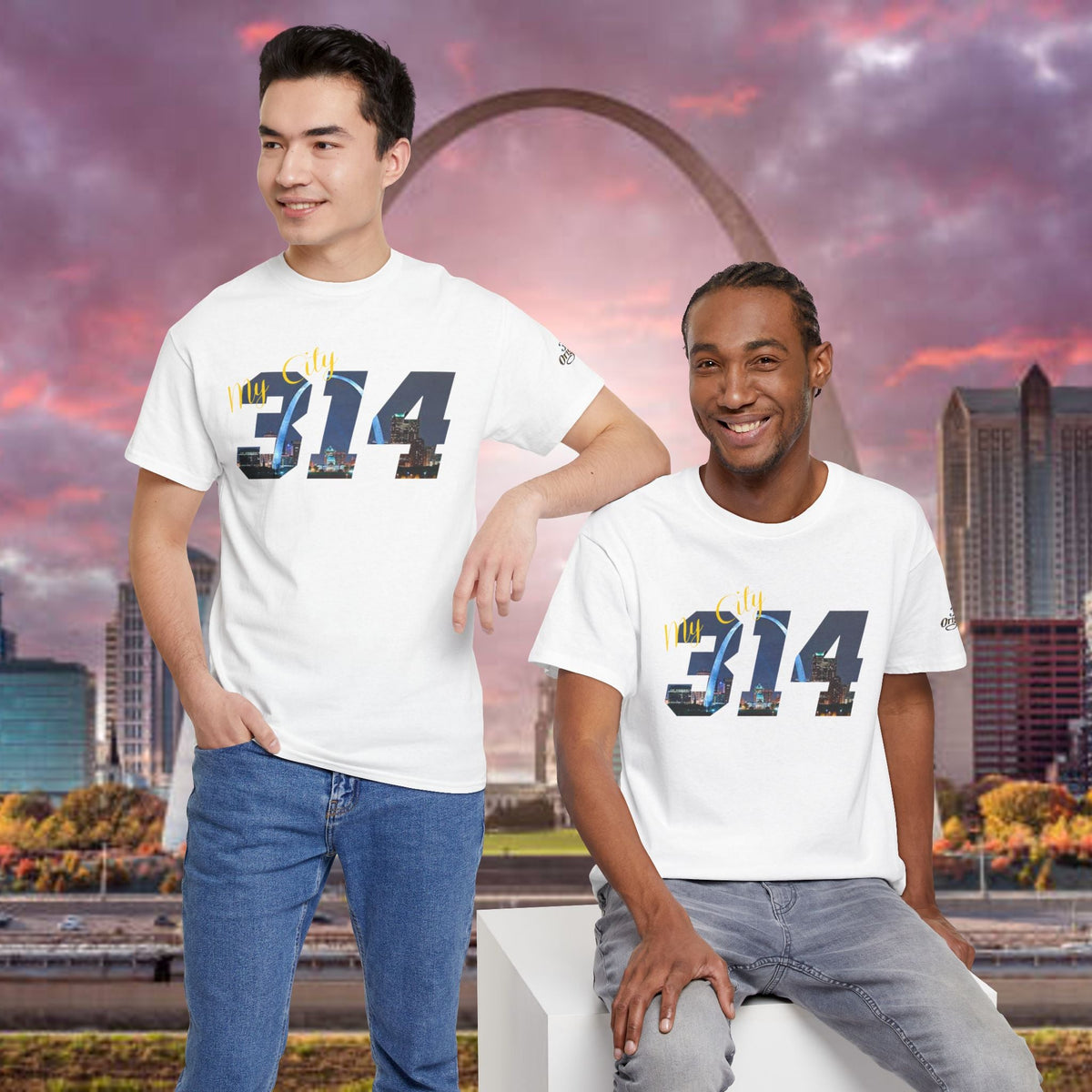 314 City Skyline T-Shirt — St. Louis Area Code Tee - 314 Originals