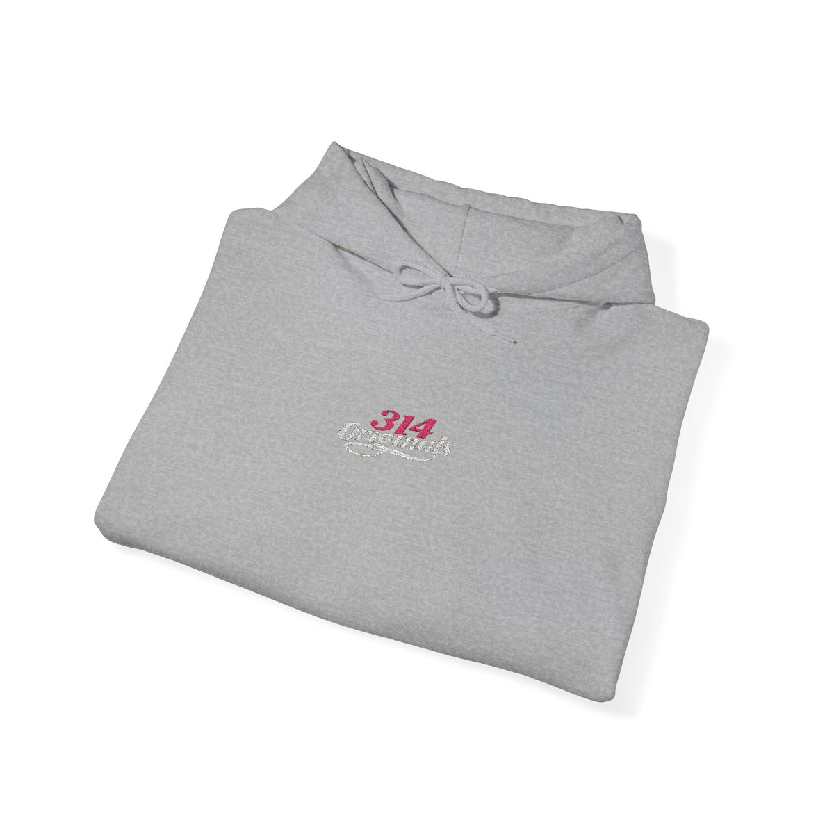 314 Ladies Hoodie — Pink Floral Chest Logo - 314 Originals