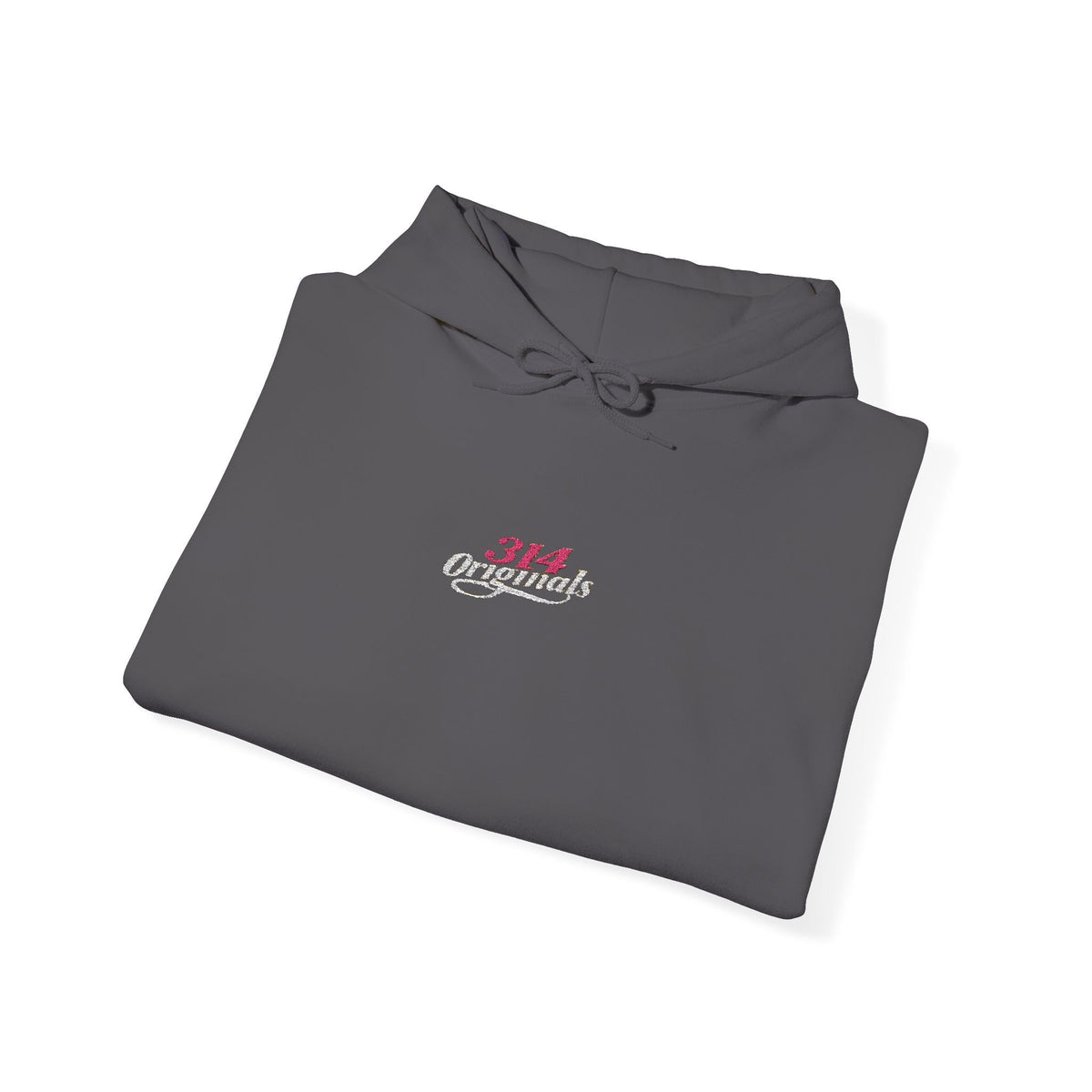 314 Ladies Hoodie — Pink Floral Chest Logo - 314 Originals