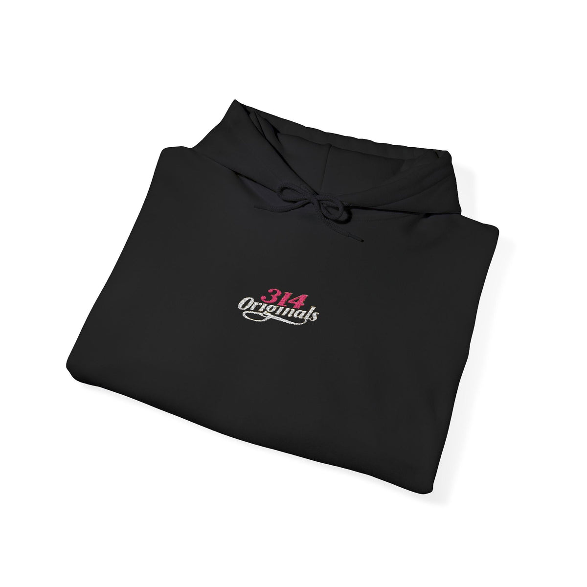 314 Ladies Hoodie — Pink Floral Chest Logo - 314 Originals