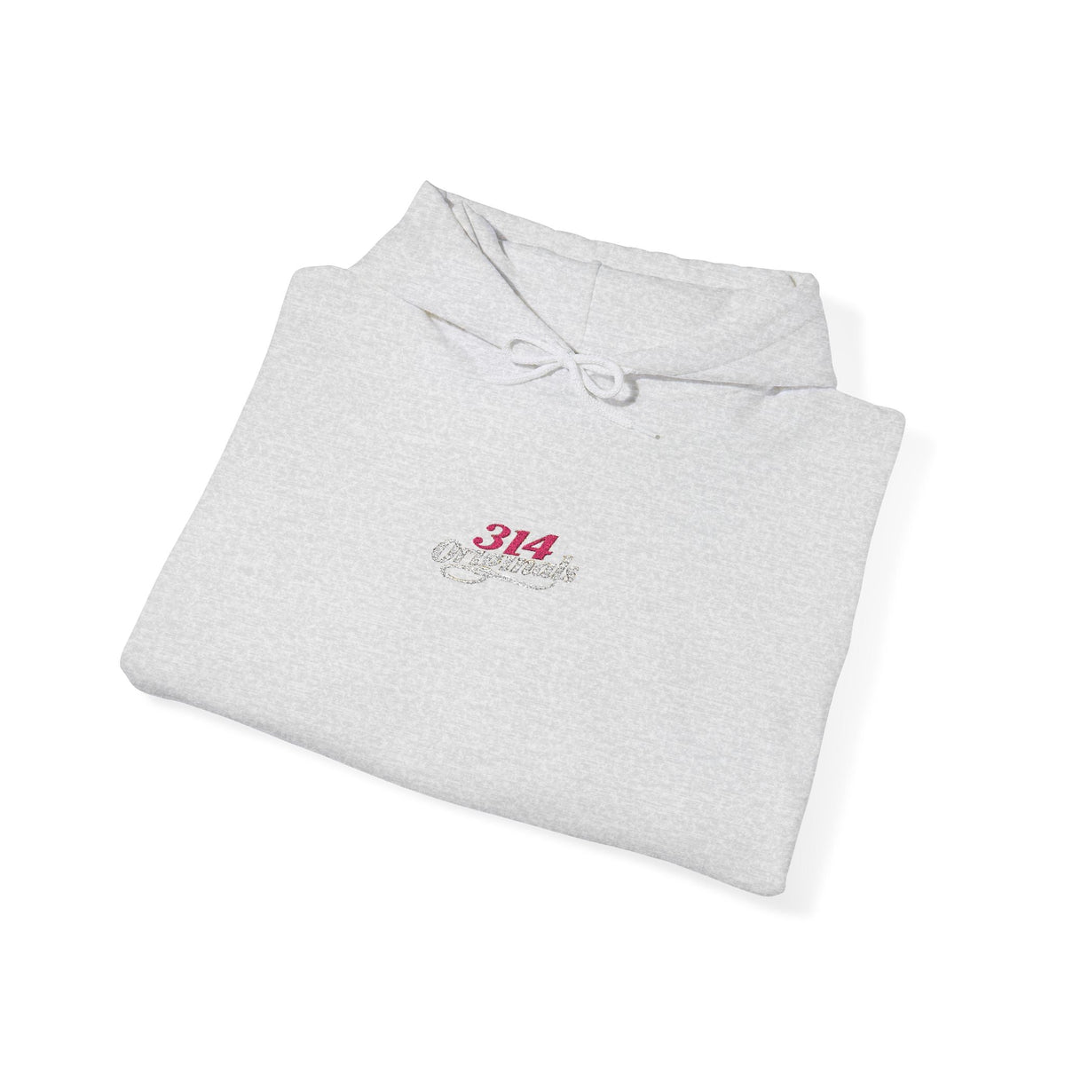 314 Ladies Hoodie — Pink Floral Chest Logo - 314 Originals