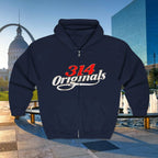 314 Originals Full-Zip Hoodie — Retro St. Louis Streetwear - 314 Originals