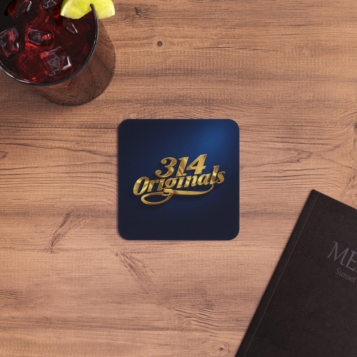 314 Originals Gold Logo Coasters — Bulk Set (50 or 100 pcs) - 314 Originals