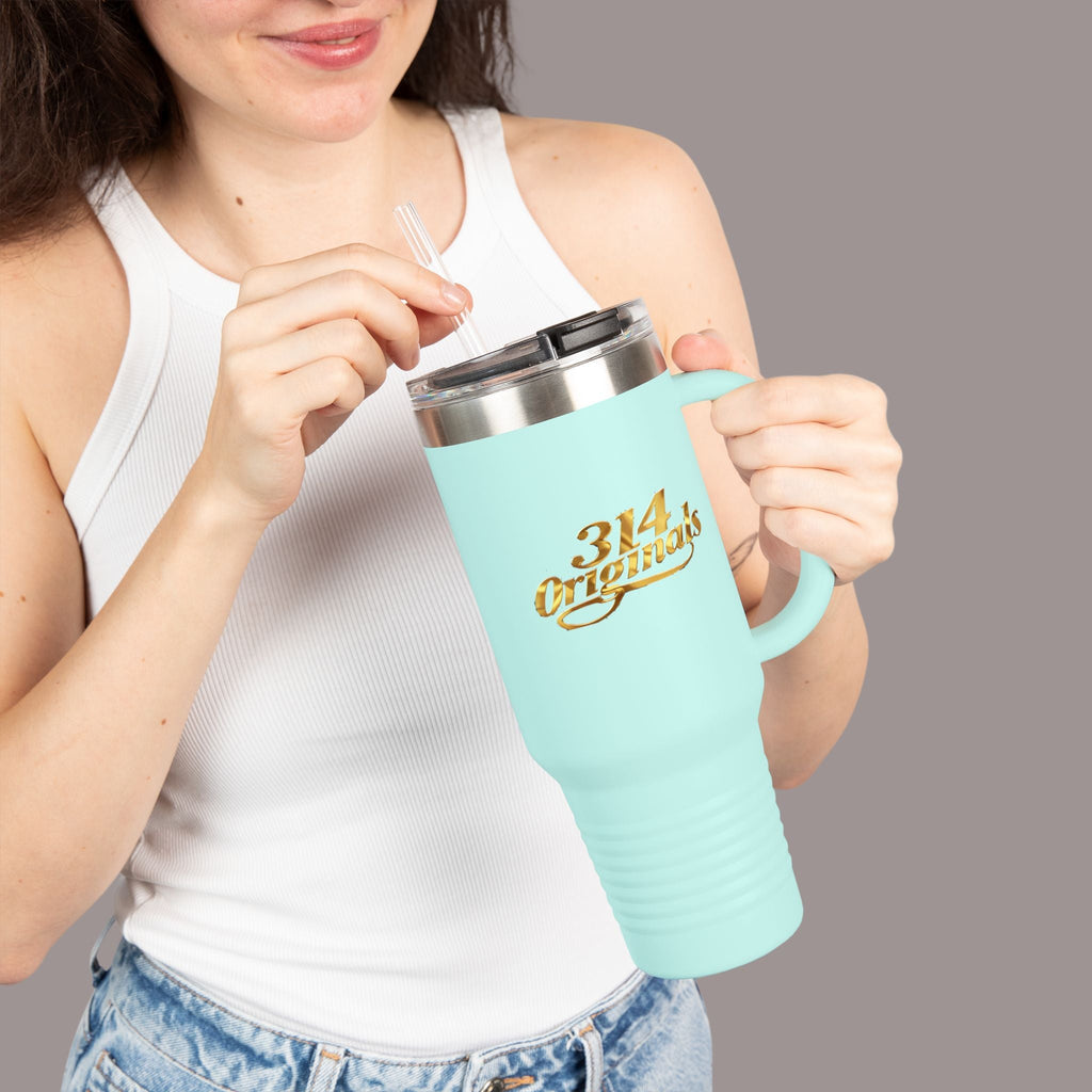 314 Originals Gold Script-40oz Insulated Travel Mug - 314 Originals