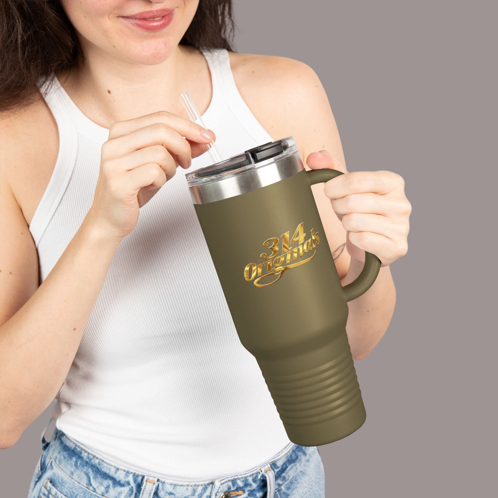 314 Originals Gold Script-40oz Insulated Travel Mug - 314 Originals