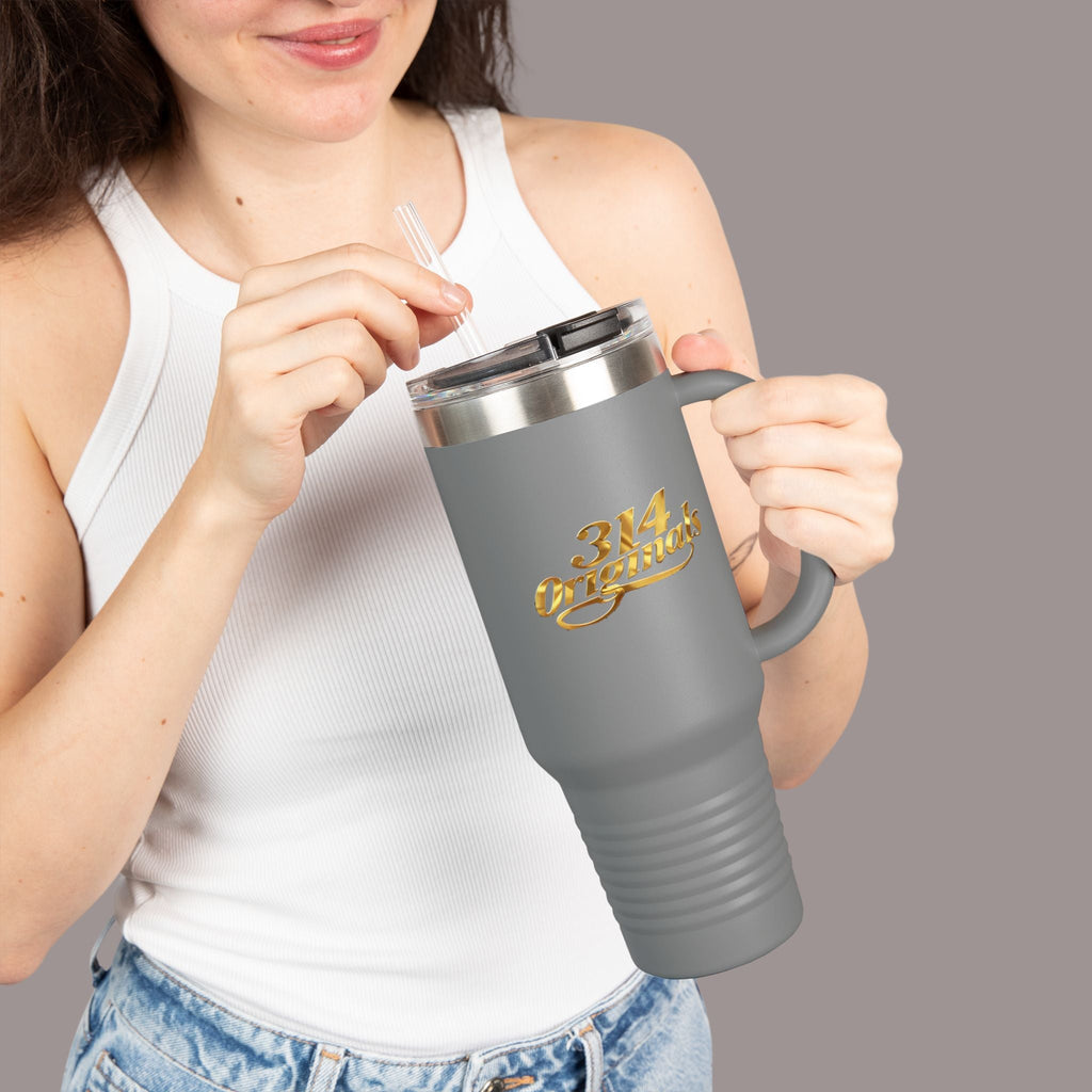 314 Originals Gold Script-40oz Insulated Travel Mug - 314 Originals