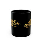 314 Originals Gold Script Black Mug — 11oz & 15oz Ceramic Coffee Cup - 314 Originals