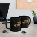 314 Originals Gold Script Black Mug — 11oz & 15oz Ceramic Coffee Cup - 314 Originals