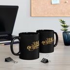 314 Originals Gold Script Black Mug — 11oz & 15oz Ceramic Coffee Cup - 314 Originals