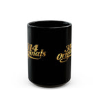 314 Originals Gold Script Black Mug — 11oz & 15oz Ceramic Coffee Cup - 314 Originals