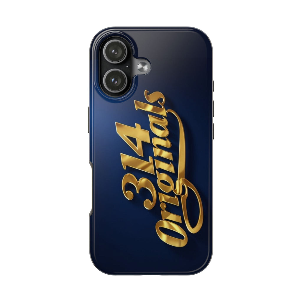 "314 Originals" Gold Script on Navy Tough Protective Case - 314 Originals