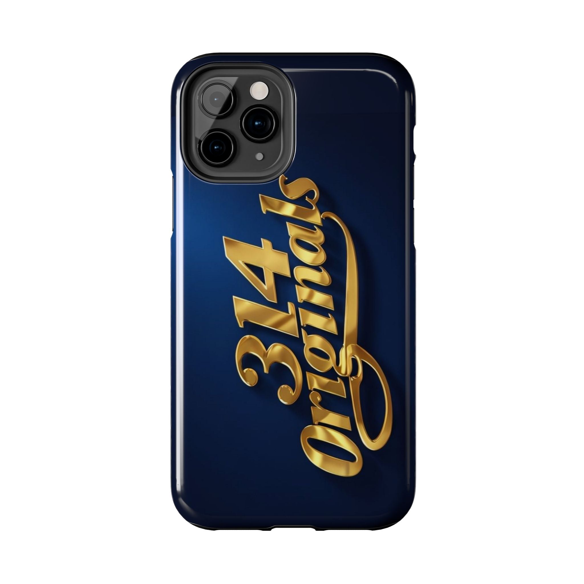 "314 Originals" Gold Script on Navy Tough Protective Case - 314 Originals
