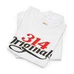 314 Originals Graphic Tee — Vintage Script Logo T-Shirt - 314 Originals