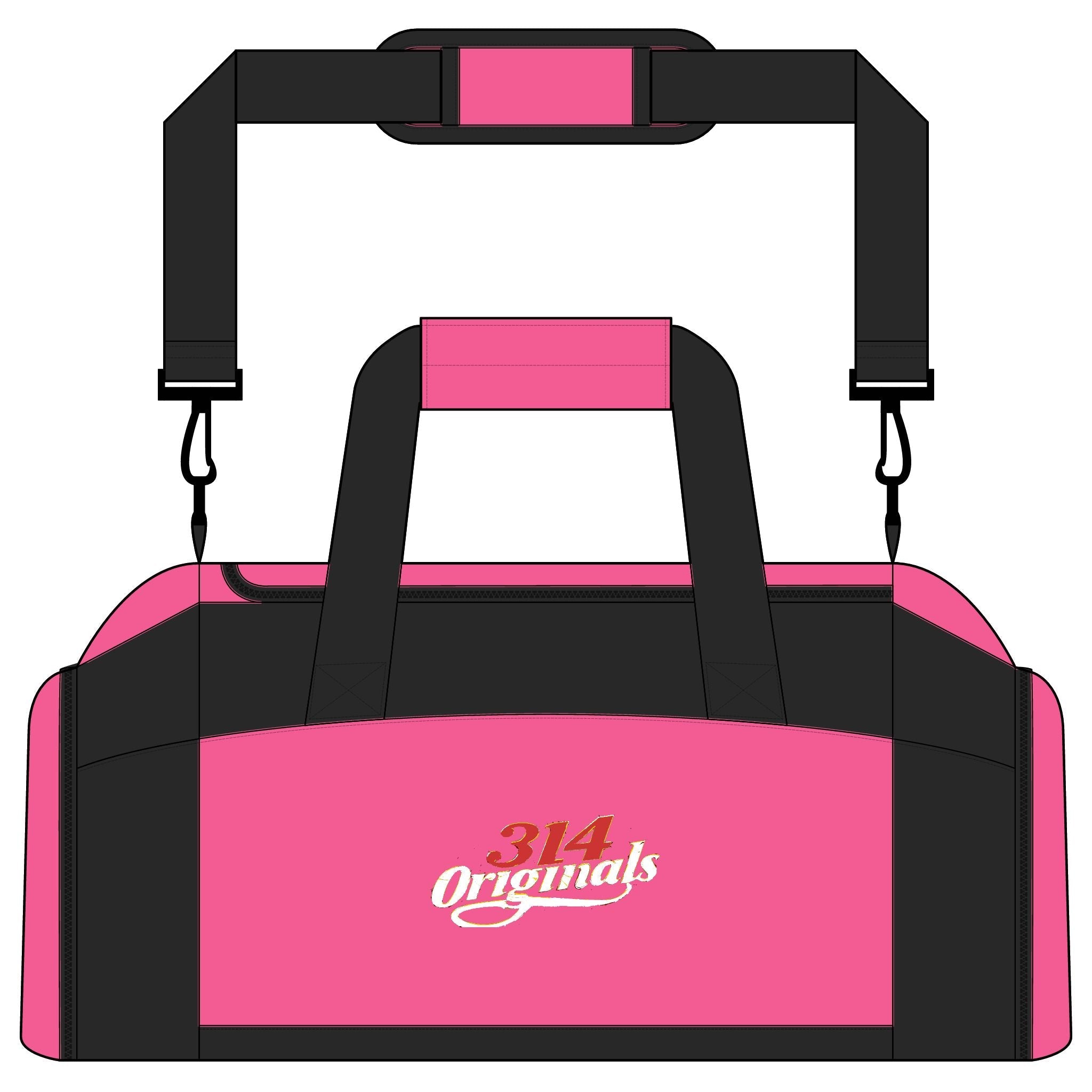 314 Originals Gym Bag — Retro Script Duffle for Athletes & Travel - 314 Originals